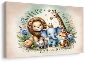 Quadro su tela – Squadra safari per bambini