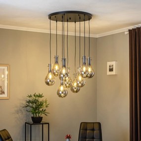 Avonni Lampada a sospensione AV-7002-1697-9T-BSY di forma rotonda