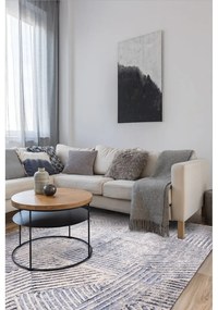 Tappeto in lana azzurro 160x240 cm Strokes - Agnella