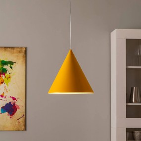 TK Lighting Lampada a sospensione CONO, luce singola, Ø 32 cm, giallo