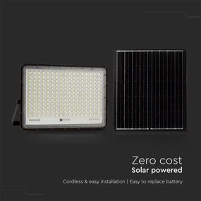 LED Proiettore solare da esterno LED/30W/3,2V 6400K nero + +TC