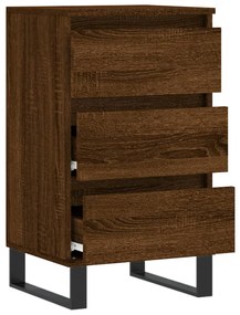 Credenza Rovere Marrone 40x35x70 cm in Legno Multistrato