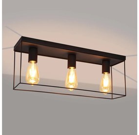 Plafoniera FINN 3xE27/15W/230V nero