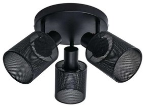 Lindby - Stancho 3 Round Plafoniera Black Lindby