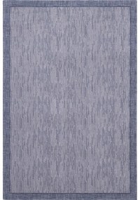 Tappeto in lana blu scuro 160x240 cm Linea - Agnella