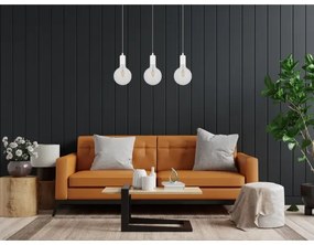 Lampadario a sospensione con filo MIROS 3xE27/60W/230V bianco