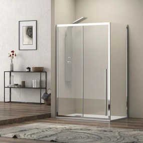 Kamalu - Box doccia 70x110 scorrevole frontale vetro 8mm altezza h200 | KEL4000