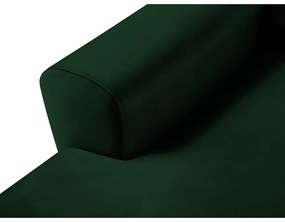 Divano angolare verde allungabile e con contenitore (con penisola a sinistra/con chaise lounge) con rivestimento in velluto Kyoto – Cosmopolitan Design