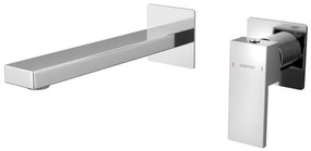 Sapho - Rubinetto per lavabo da incasso CUBEMIX cromo lucido