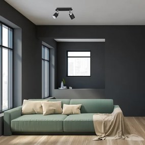 Faretto JOKER 2xGU10/25W/230V nero/cromo lucido