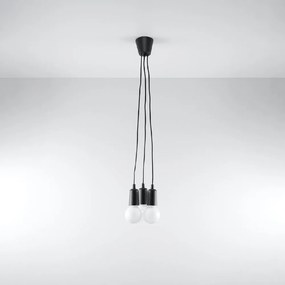 Lampada a sospensione nera 15x15 cm Rene - Nice Lamps
