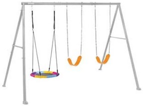 Altalena per bambini 3 giochi 3-10 anni CM.343X235X200H. - CM.343X235X200H.- peso KG.31,2 (44134)