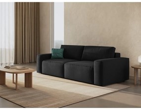 Divano letto nero 247 cm Jodie - Micadoni Home