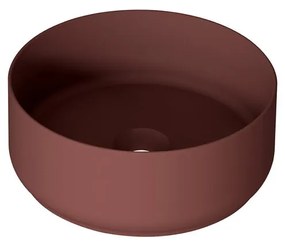 Lavabo da appoggio Lavabo d'appoggio in ceramica tondo in ceramica L 36 x P 36 x H 12 cm rosso