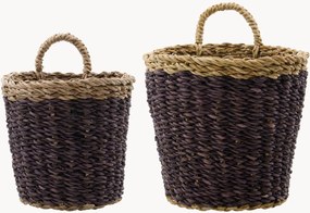 Set di 2 cestini in fibra naturale fatti a mano Here