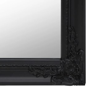 Specchio Autoportante Nero 40x160 cm