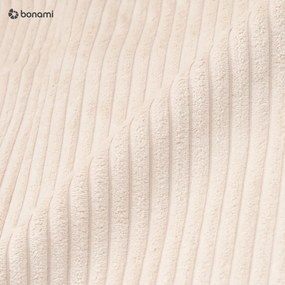 Divano letto in velluto a coste beige 245 cm Nihad - Bobochic Paris