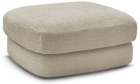 Poggiapiedi beige con rivestimento in ciniglia Leonore – Bobochic Paris