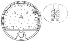 Top Light - Lampada da parete LED per esterni con sensore BARI LED/15W/230V IP54