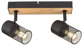 Rabalux 71152 - Faretto METTA 2xE14/40W/230V quercia