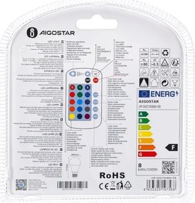 Lampadina LED RGBW dimmerabile E27/8W/230V 3000K - Aigostar
