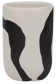 Tazza in ceramica bianca e nera per spazzolini da denti Icon - Mette Ditmer Denmark