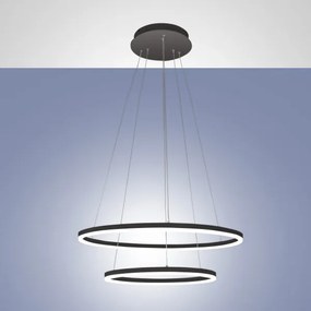 Fabas Luce -  Giotto SP LED 3L  - Lampadario di design a due anelli
