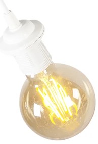 Lampada a sospensione rustica bianca - Feather