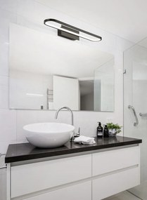 Applique LED nero opaco (lunghezza 60 cm) Gianni - Trio