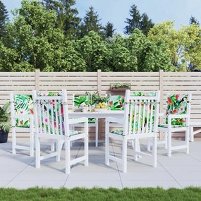 Cuscini Per Sedia Schienale Basso 6 Pz Multicolore İn Tessuto /