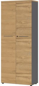 Armadio naturale antracite in rovere 80x197 cm Agenda - Germania