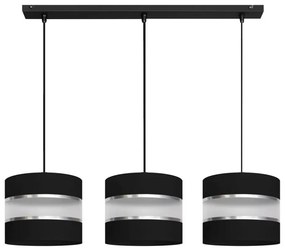 Lampadario su filo HELEN 3xE27/15W/230V nero