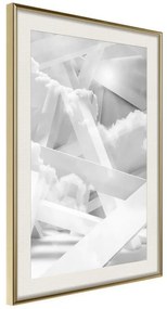 Poster  Scaffold in the Clouds  Cornice Quadri Cornice d'oro con passe-partout, Larghezza x Altezza Home decor 40x60