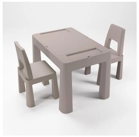 TEGA BABY - Set tavolino e sedie per bambini, taupe
