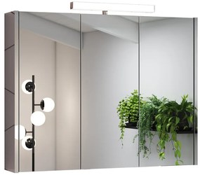 Specchio Contenitore Con Illuminazione Akira luce fredda L 90 x H 70 x P 15.5 cm