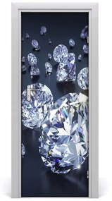 Adesivo per porta Diamanti a casa 75x205 cm