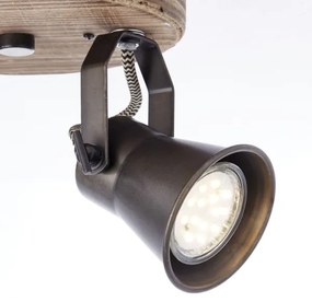 Brilliant - Faretto SEED 2xGU10/5W/230V nero/marrone