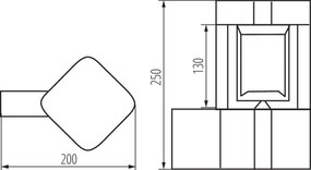 Kanlux 36552 - Applique da esterno PEVO 1xGX53/11W/230V IP44 antracite