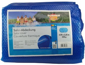 Summer Fun Copertura Solare per Piscina Ovale 600x320 cm in PE Blu