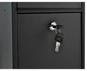 Cassetta postale 21,7x32 cm nera