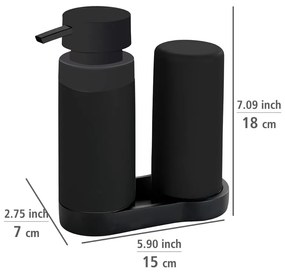 Cestello nero con dispenser di detersivo Easy Squeez-e Squeez-e Sink - Wenko