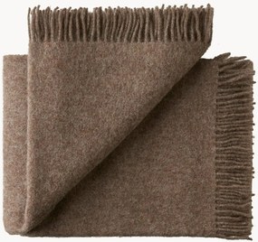 Coperta in lana di agnello con frange Season