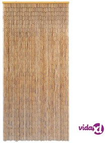 vidaXL Tenda Antimosche per Porte in Bambù 100x220 cm