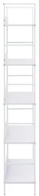 Scaffale libri 5 ripiani bianco 60x27,6x158,5 legno multistrato