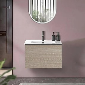 Mobile sottolavabo e lavabo Pixel per vasca centrale olmo rousseau L 60 x H 40 cm 1 cassetto