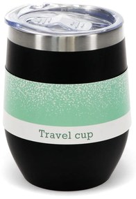 Tazza da viaggio nera da 350 ml - Rex London