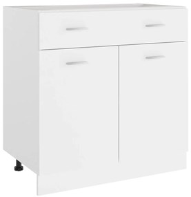Mobile Inferiore Cassetto Bianco 80x46x81,5cm Legno Multistrato /