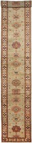 Kazak Tappeto 80 x 580 Grigio (Pakistan) Annodato A Mano