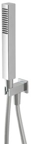 Set doccia incasso Kubo con soffione a muro 25x52 cm e kit doccia
