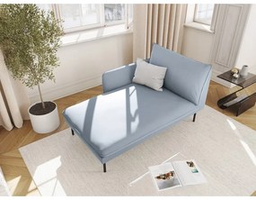 Poltrona in velluto azzurro (angolo sinistro) Vienna - Cosmopolitan Design